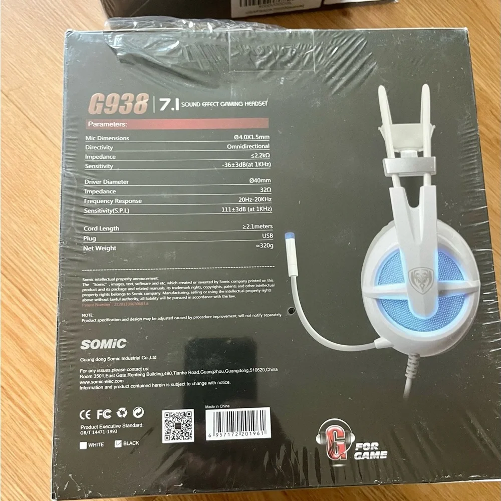 New Gaming Headset for PC LED Lights USB Plug